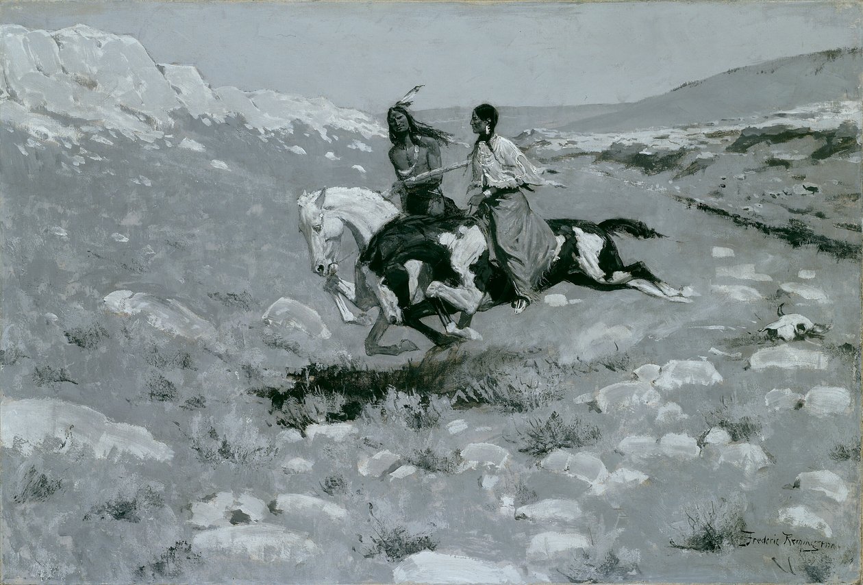 احتفال الحصان الأسرع ، ج. 1900. بواسطة فريدريك ريمنجتون