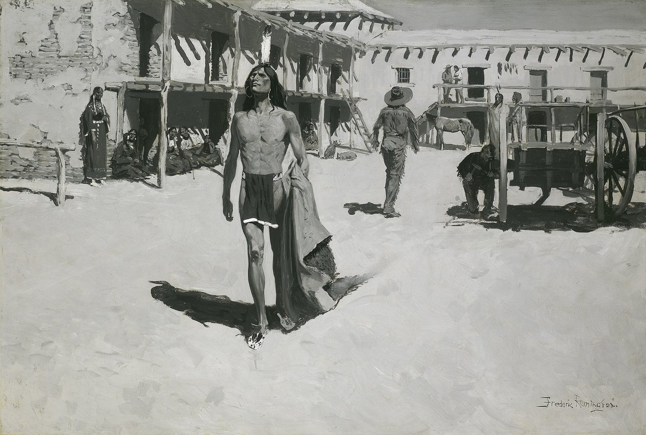 لا شيء سوى النظرات المبهجة التي أعقبت الخفاش ، حوالي عام 1900 (زيت على قماش) بواسطة فريدريك ريمنجتون