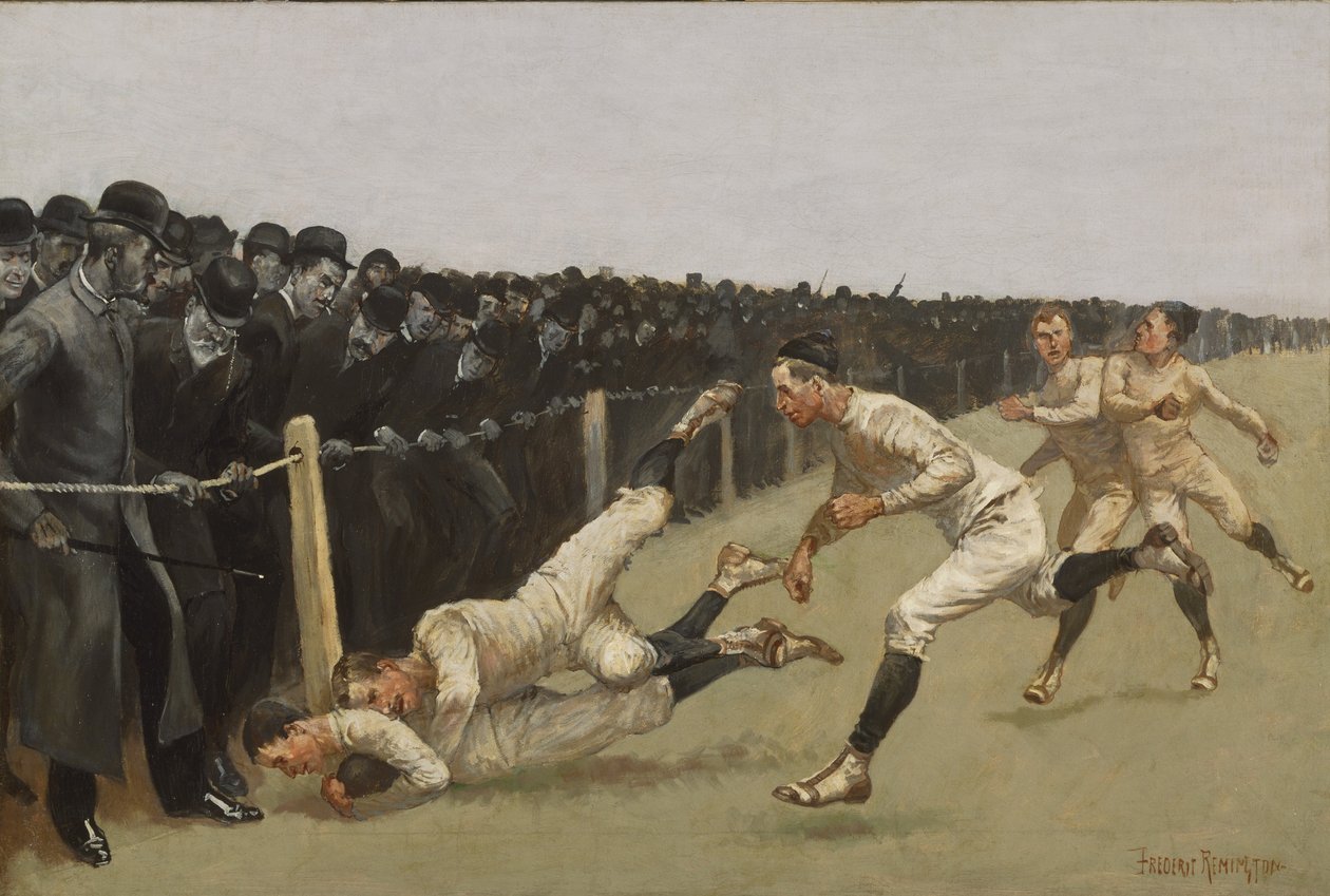 Touchdown ، Yale vs. Princeton ، عيد الشكر ، 27 نوفمبر 1890 بواسطة فريدريك ريمنجتون