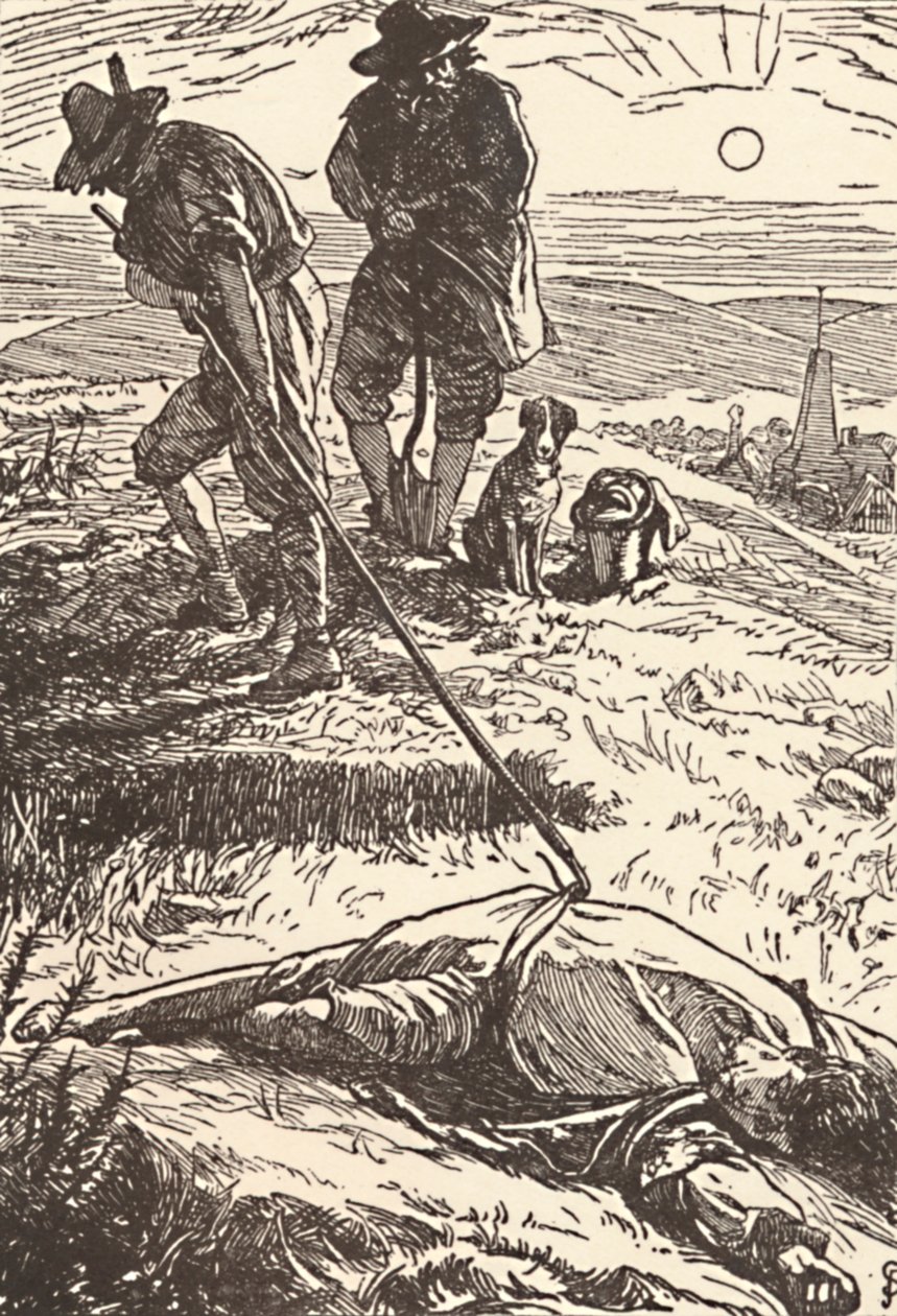 رسم توضيحي من تاريخ الطاعون ديفو ، 1862 ، 1923 بواسطة فريدريك شيلدز