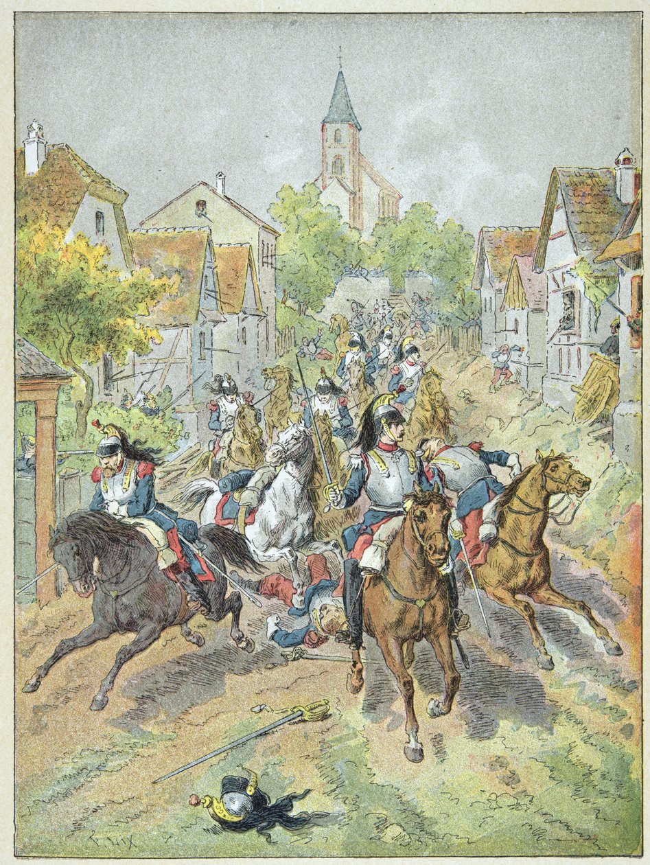 قم بتوجيه الاتهام إلى cuirassiers الفرنسيين خلال معركة Reichshoffen ، 6 أغسطس بواسطة فريدريك ثيودور ليكس