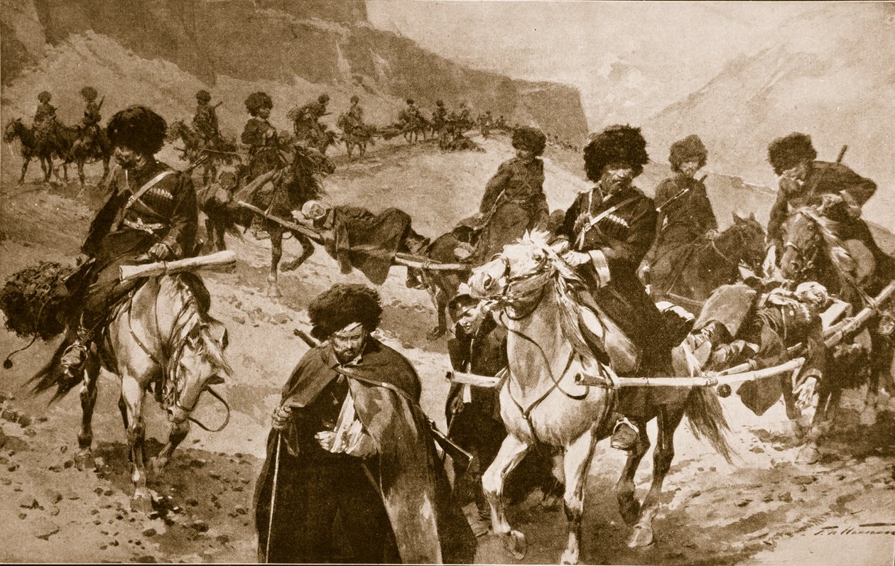قافلة إسعاف القوزاق في جبال القوقاز ، 1914-1919 بواسطة فريدريك دي هاينين