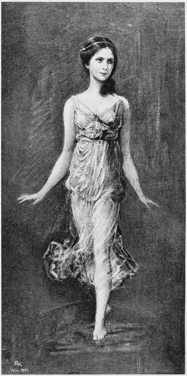 إيزادورا دنكان (1877-1927) نوفمبر 1902 بواسطة فريدريك أوغست كولباخ