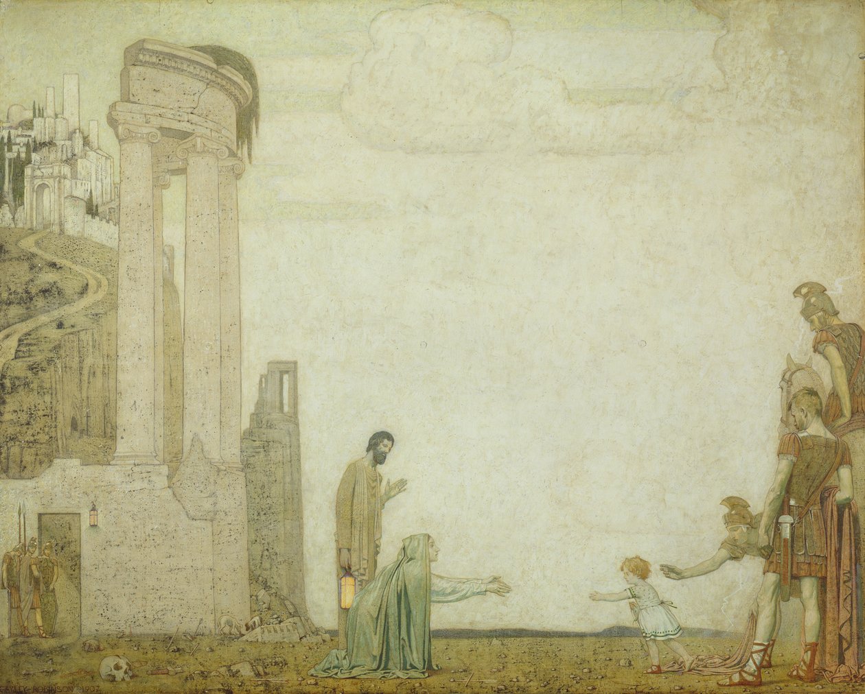 الفجر - العثور على طفل صغير ، 1907 بواسطة فريدريك كايلي روبنسون
