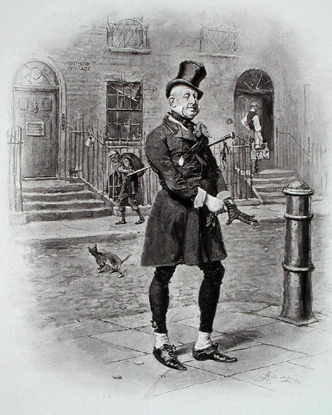 السيد مكاوبر ، من "ديفيد كوبرفيلد" لتشارلز ديكنز ، كتب 1849-50 بواسطة فريدريك (بعد) برنارد