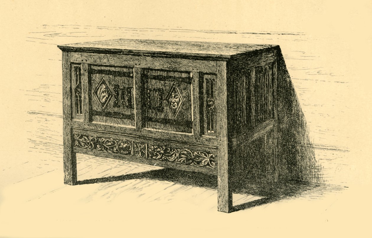 صندوق البلوط ، 1460-1480 ، 1881. بواسطة فريدريك ألبرت سلوكومبي