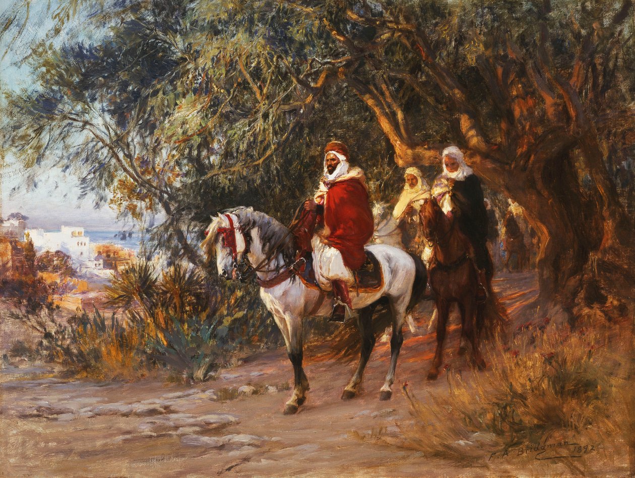 عرب على ظهور الخيل ، 1892 بواسطة فريدريك آرثر بريدجمان