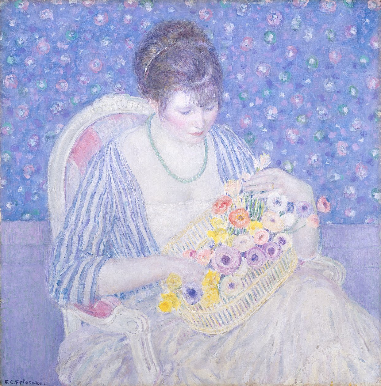 سلة الزهور ، ج .1913-17 بواسطة فريدريك كارل فريسك