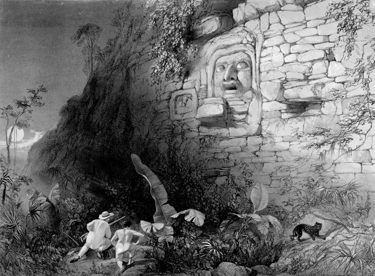 رئيس إيتزام نا ، إيزامال ، يوكاتان ، المكسيك ، 1844 بواسطة فريدريك كاثروود