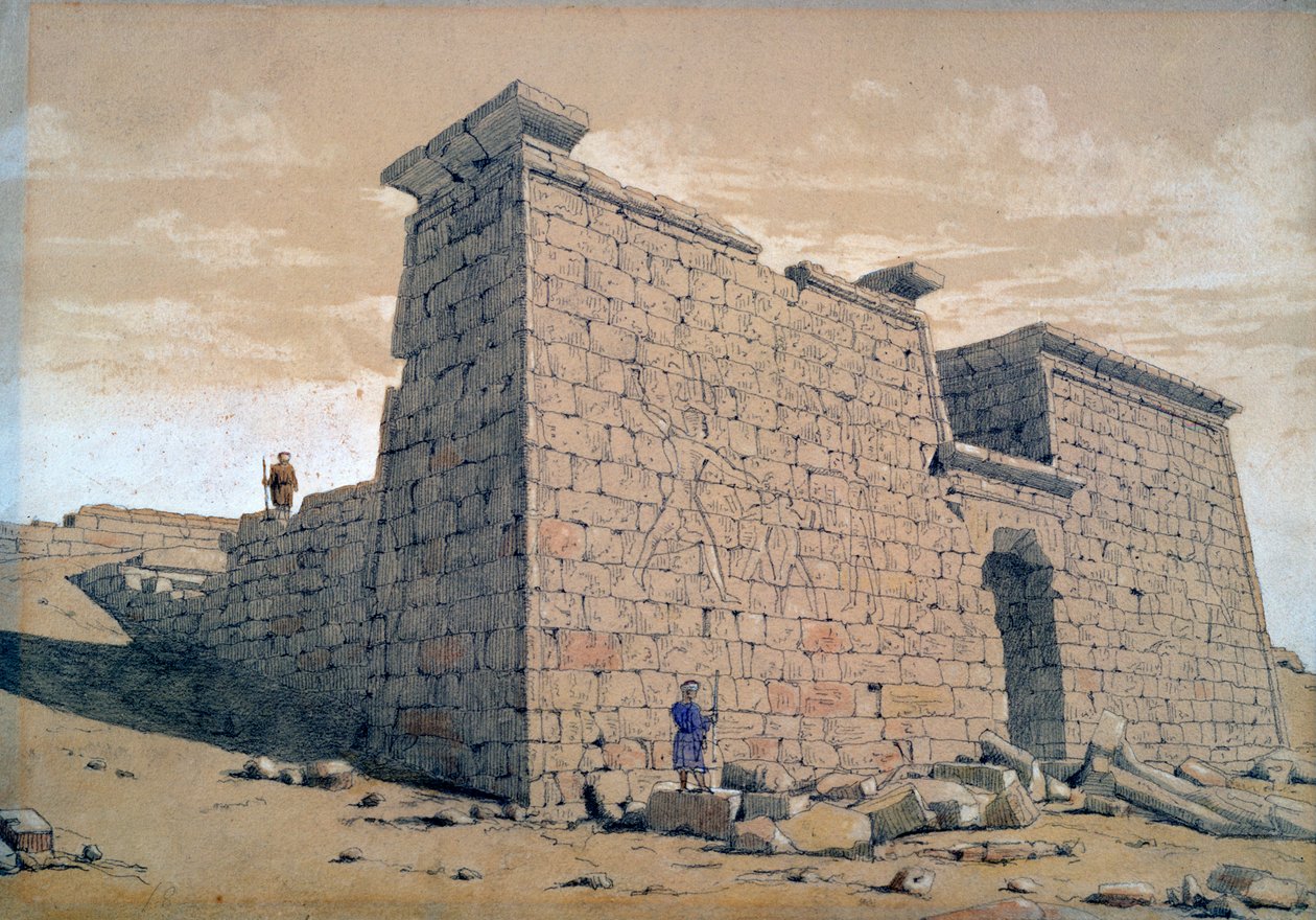 معبد ، النوبة ، مصر ، 1824 بواسطة فريدريك كاثروود