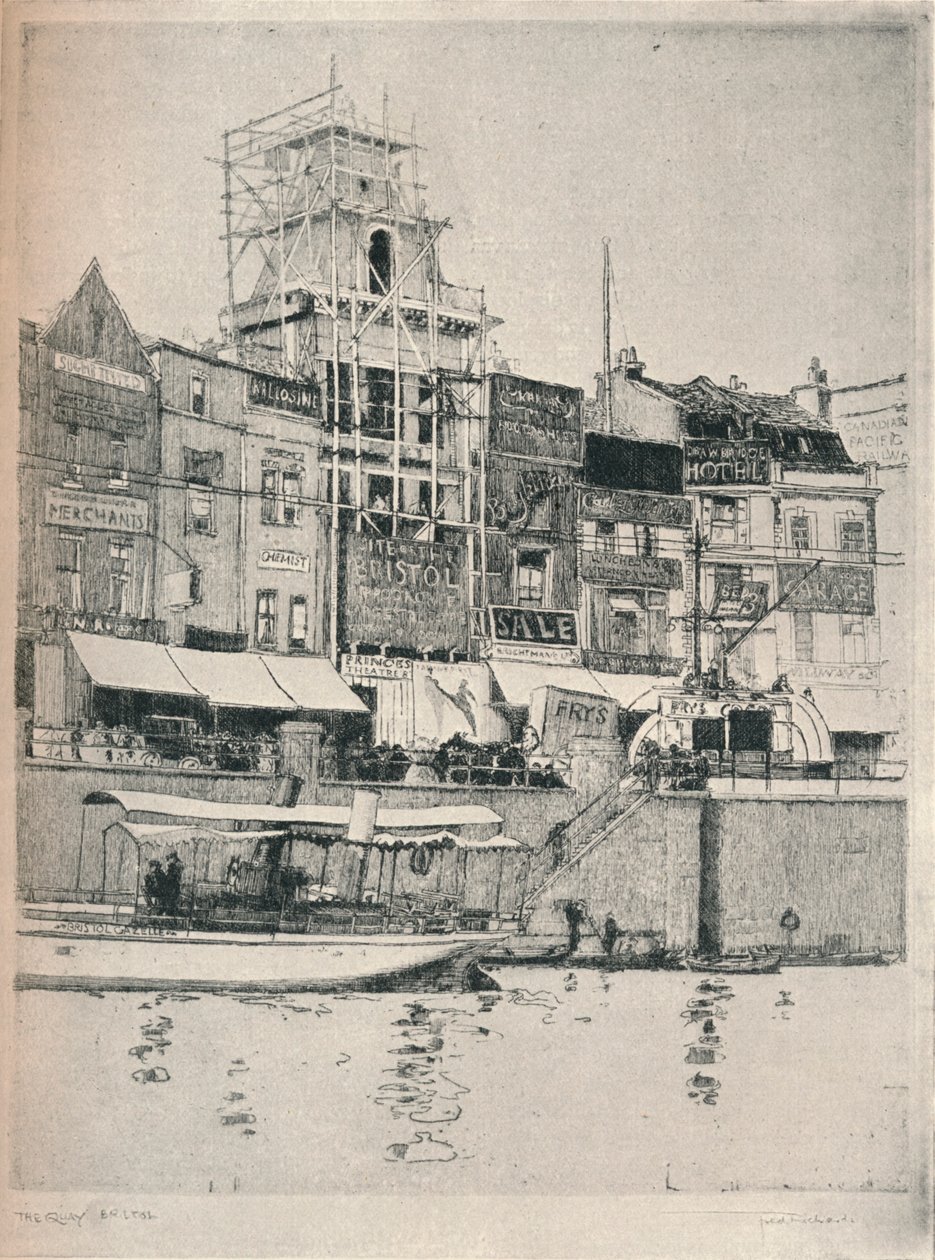 "The Quay، Bristol"، c1918 بواسطة فريدريك تشارلز ريتشاردز