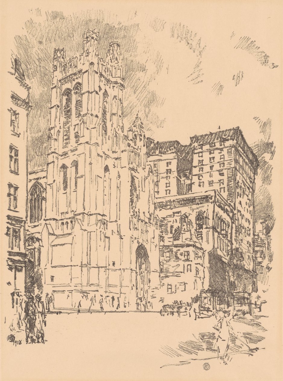 سانت توماس ، نيويورك ، 1918. بواسطة فريدريك تشايلد حسام