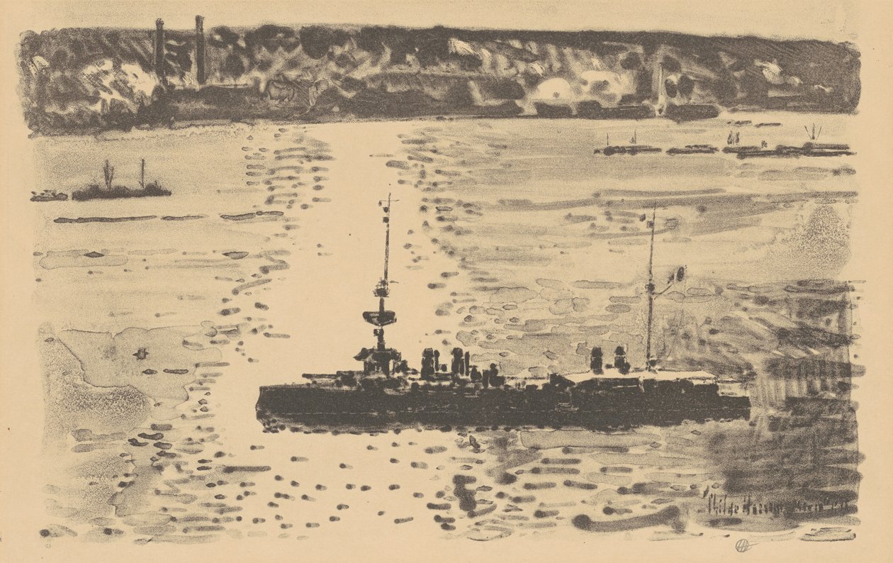 الطراد الفرنسي ، 1918. بواسطة فريدريك تشايلد حسام