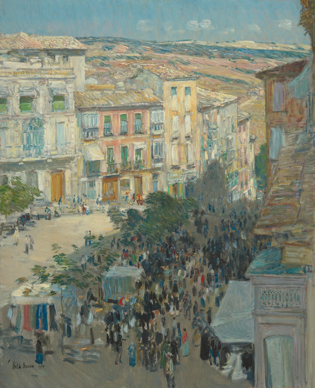منظر لمدينة جنوبية فرنسية ، 1910. بواسطة فريدريك تشايلد حسام