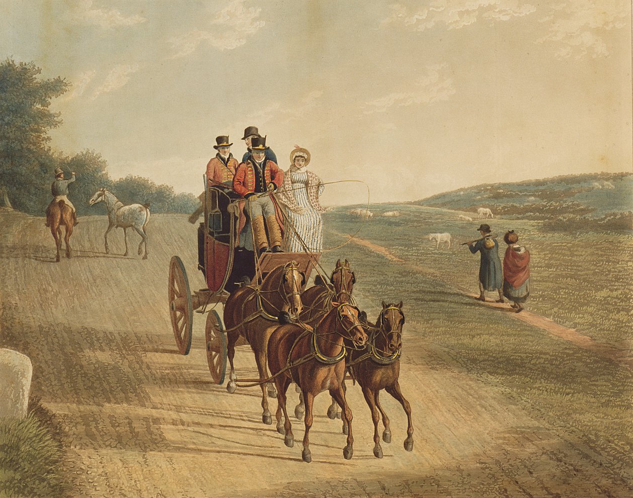 مدرب البريد ، 1819 بواسطة فريدريك كريستيان لويس