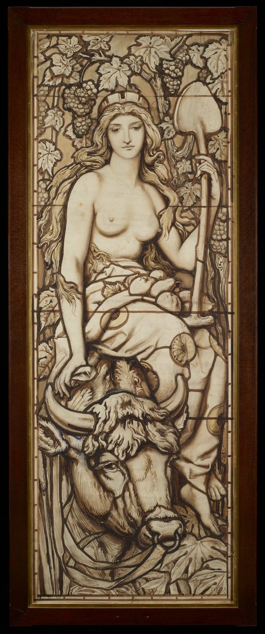 Earth ، من سلسلة The Four Elements ، c.1888-89 (قلم وحبر مع قلم فوق الورق) بواسطة فريدريك جي سميث