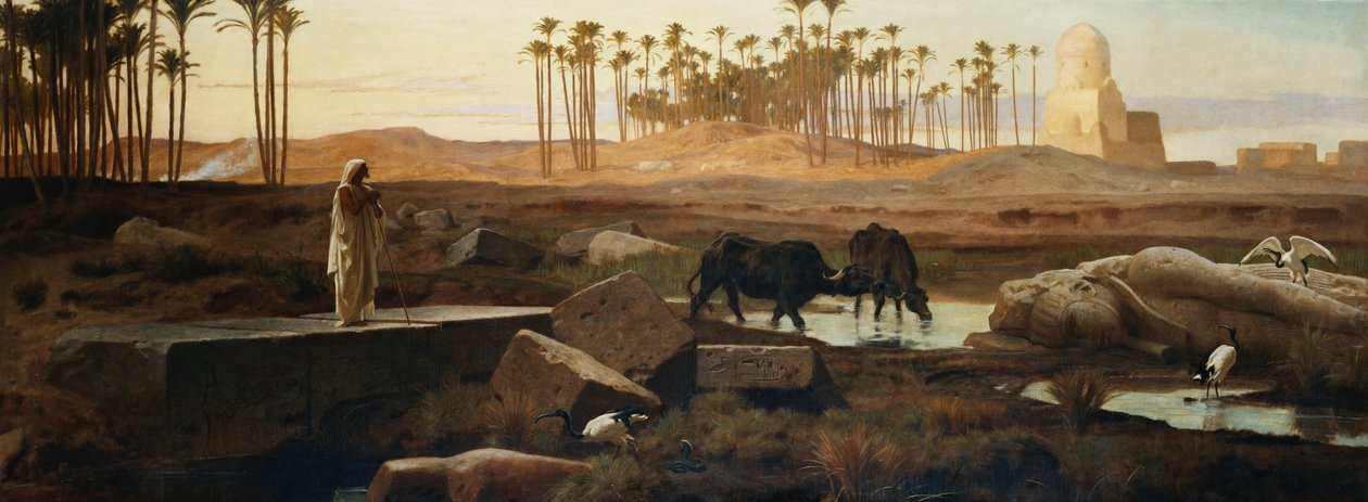 ممفيس ، على ضفاف النيل ، 1882 بواسطة فريدريك جودال