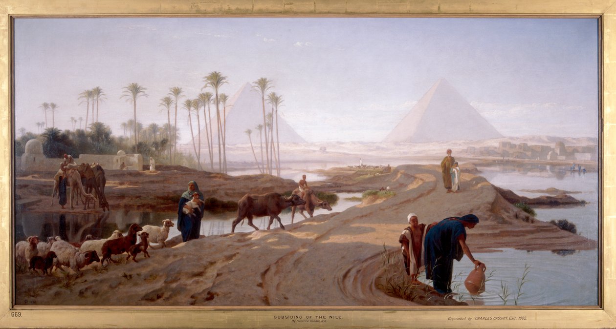 "هبوط النيل" ، 1873 بواسطة فريدريك جودال