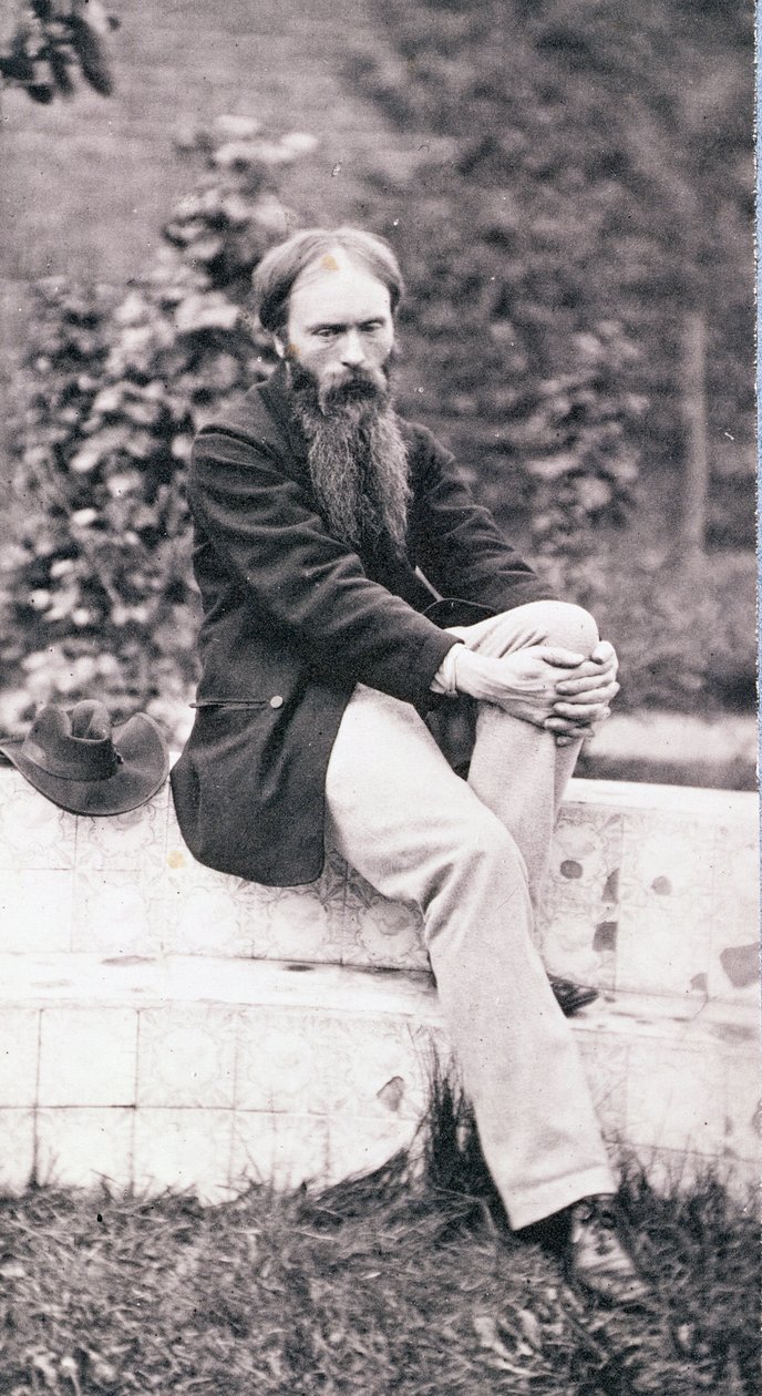 صورة السير إدوارد بورن جونز (1833-1898) (صورة بني داكن) بواسطة فريدريك هوليير