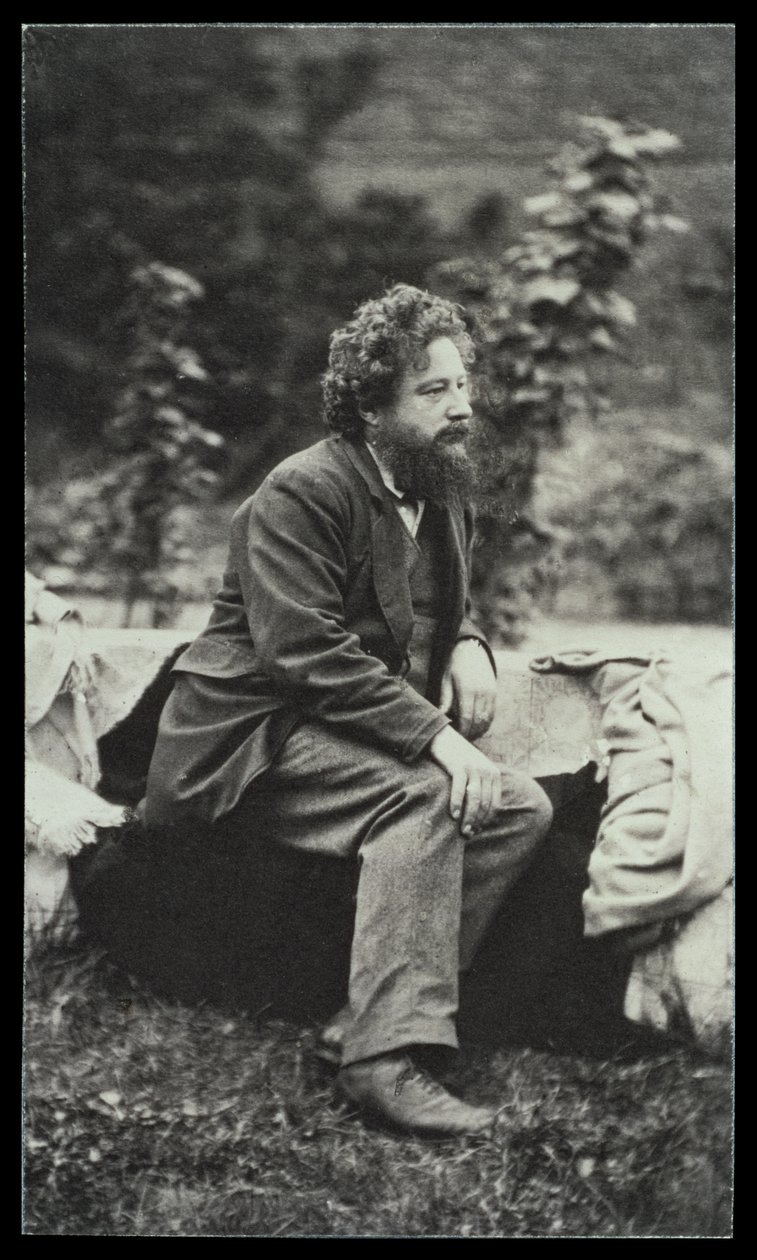 صورة شخصية لوليام موريس (1834-1896) بواسطة فريدريك هوليير (1837-1933) (صورة بني داكن) بواسطة فريدريك هوليير