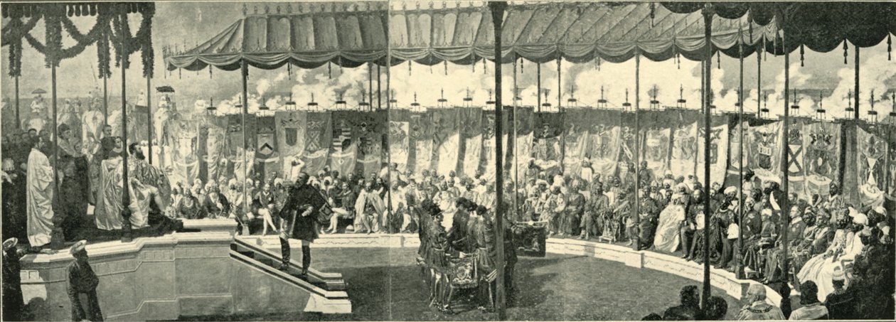 التجمع الإمبراطوري في دلهي ، 1877 ، 1901. بواسطة فريدريك هوليير