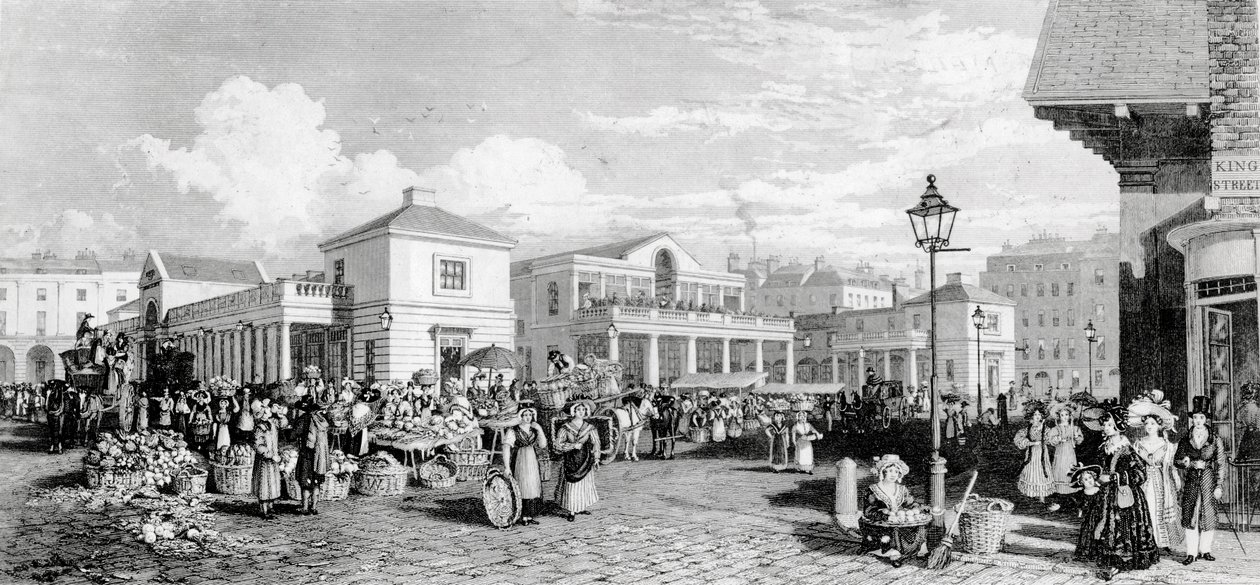 سوق كوفنت جاردن ، 1832 بواسطة فريدريك جيمس هافيل