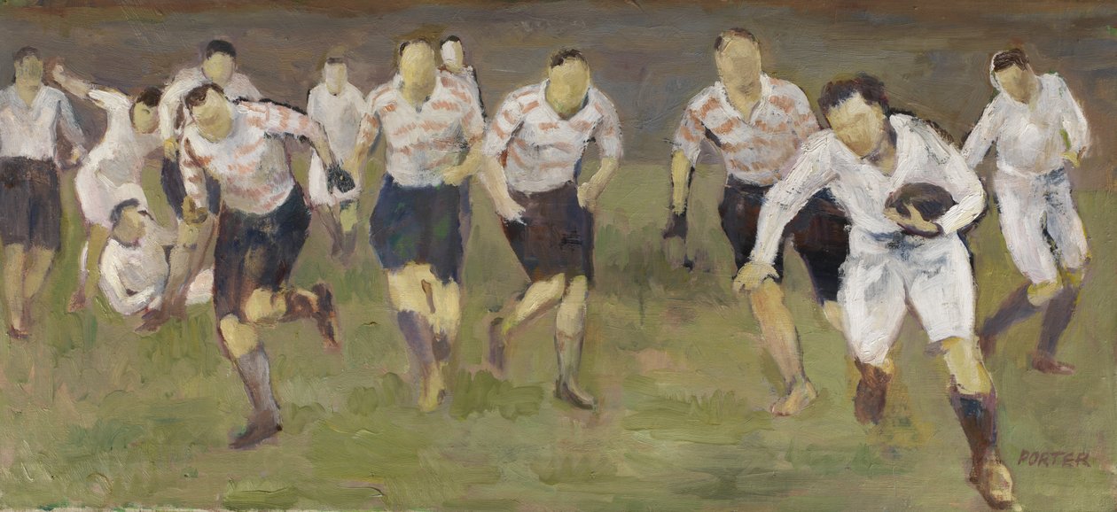 The Break-Away ، حوالي 1929 (زيت على قماش) بواسطة فريدريك جيمس بورتر