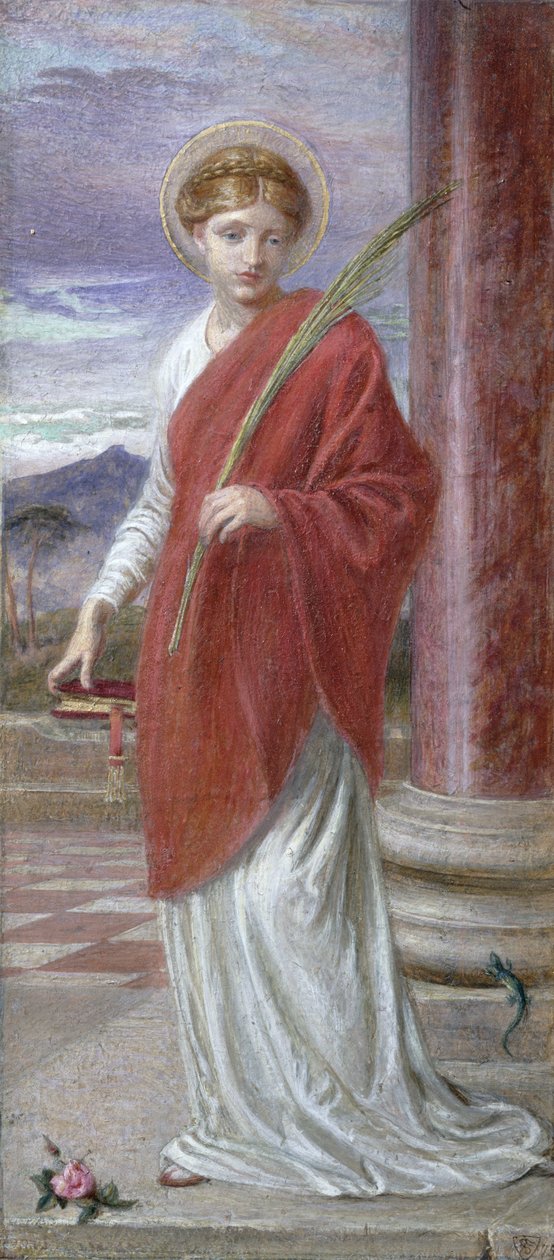 Santa Bibliana (gouache) بواسطة فريدريك جيمس شيلدز