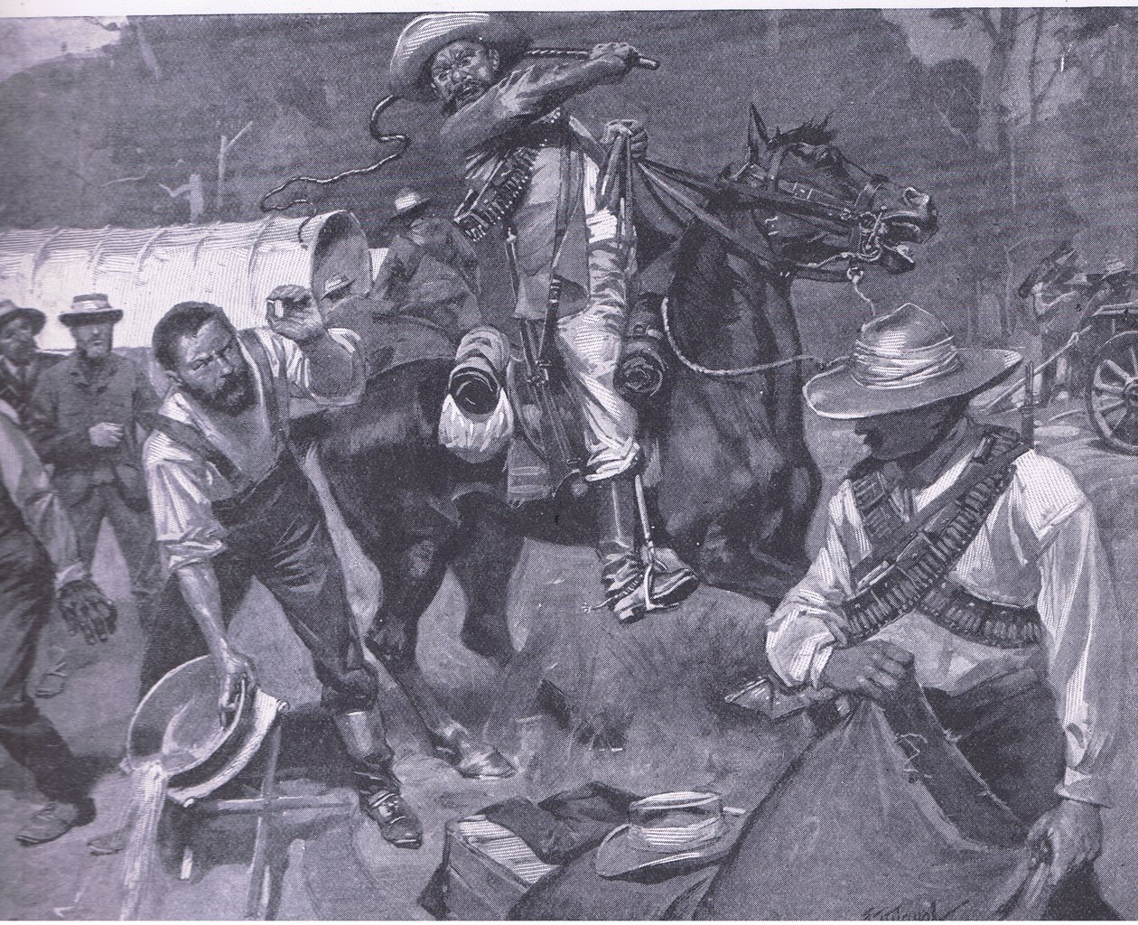 معاملة Boer لمبعوثي السلام: جلد Margendaal ، من بعد بريتوريا: حرب العصابات التي نشرتها Harmsworth Bros Limited ، 1901 بواسطة فريدريك جود وو