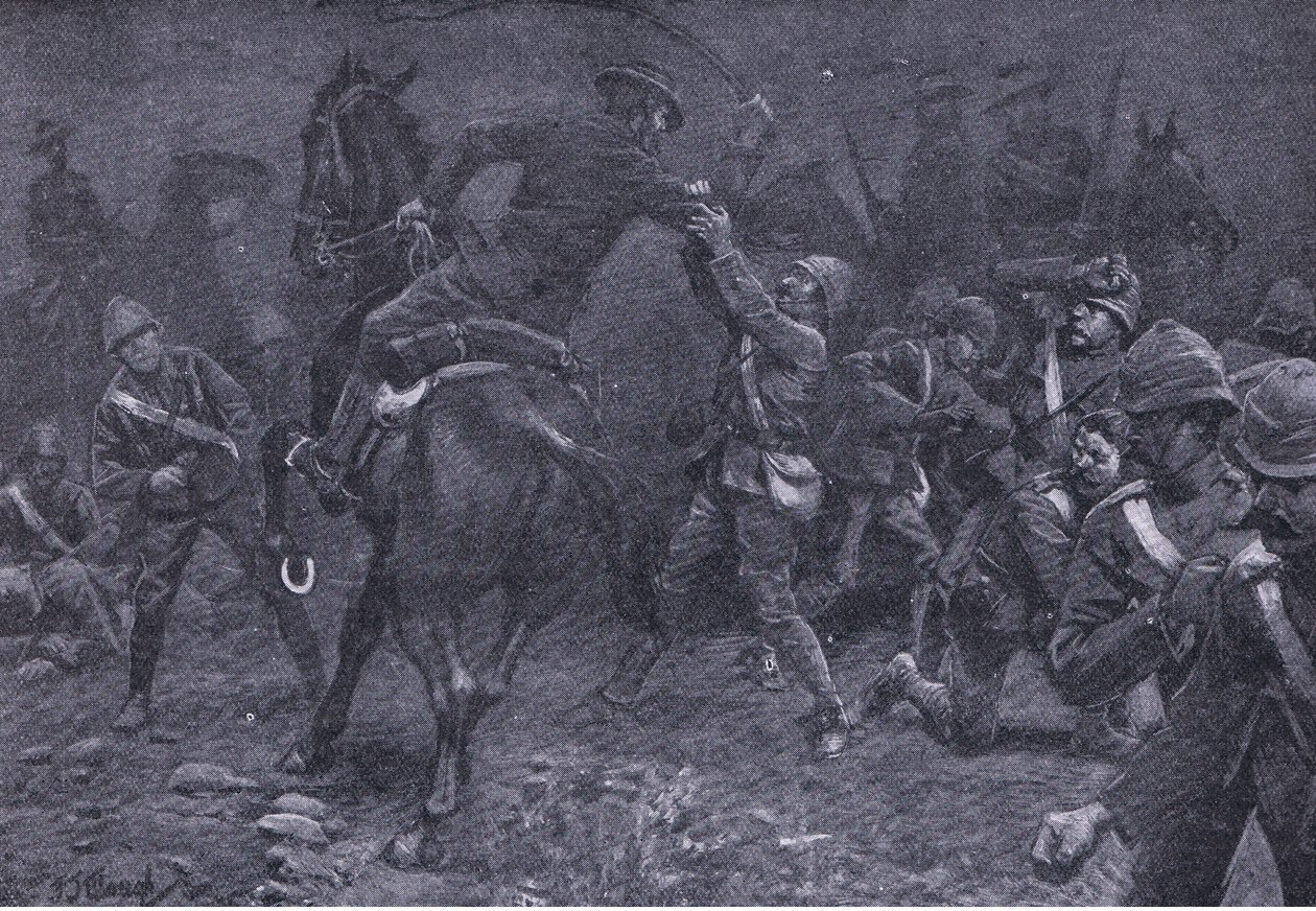 الرائد بول سميث يعالج دي ويت ، من بعد بريتوريا: حرب العصابات التي نشرتها Harmsworth Bros Limited ، 1901 بواسطة فريدريك جود وو