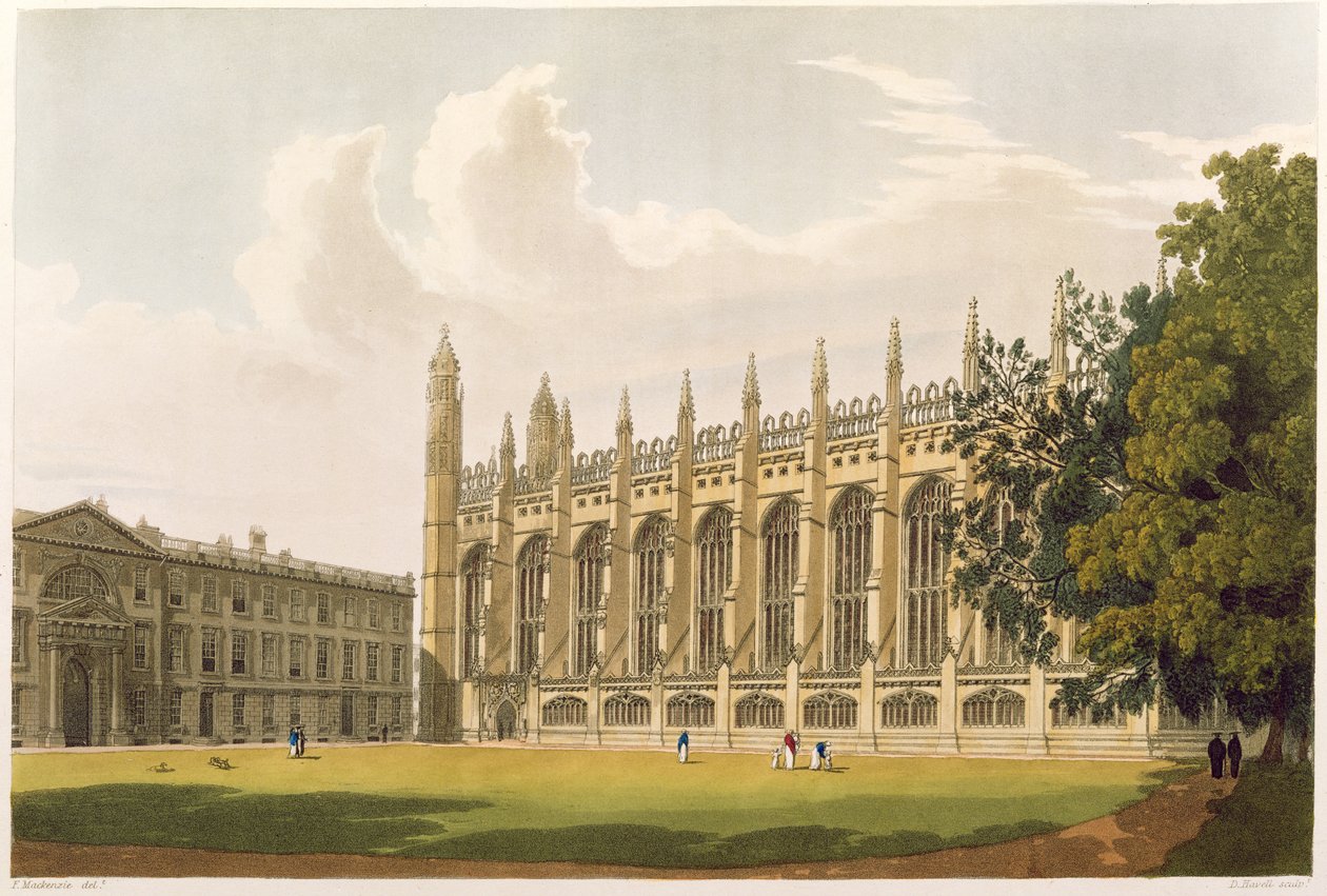 كامبريدج: King&39;s s College من "History of Cambridge" بواسطة فريدريك ماكنزي