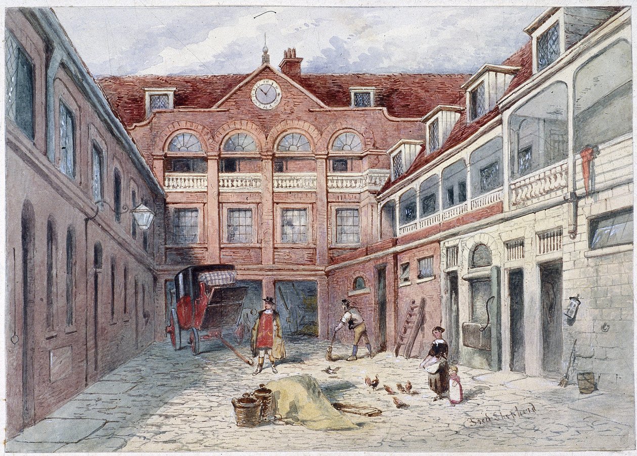 The Blue Boar Inn ، هولبورن ، لندن ، c1840 بواسطة فريدريك نابليون شيبرد