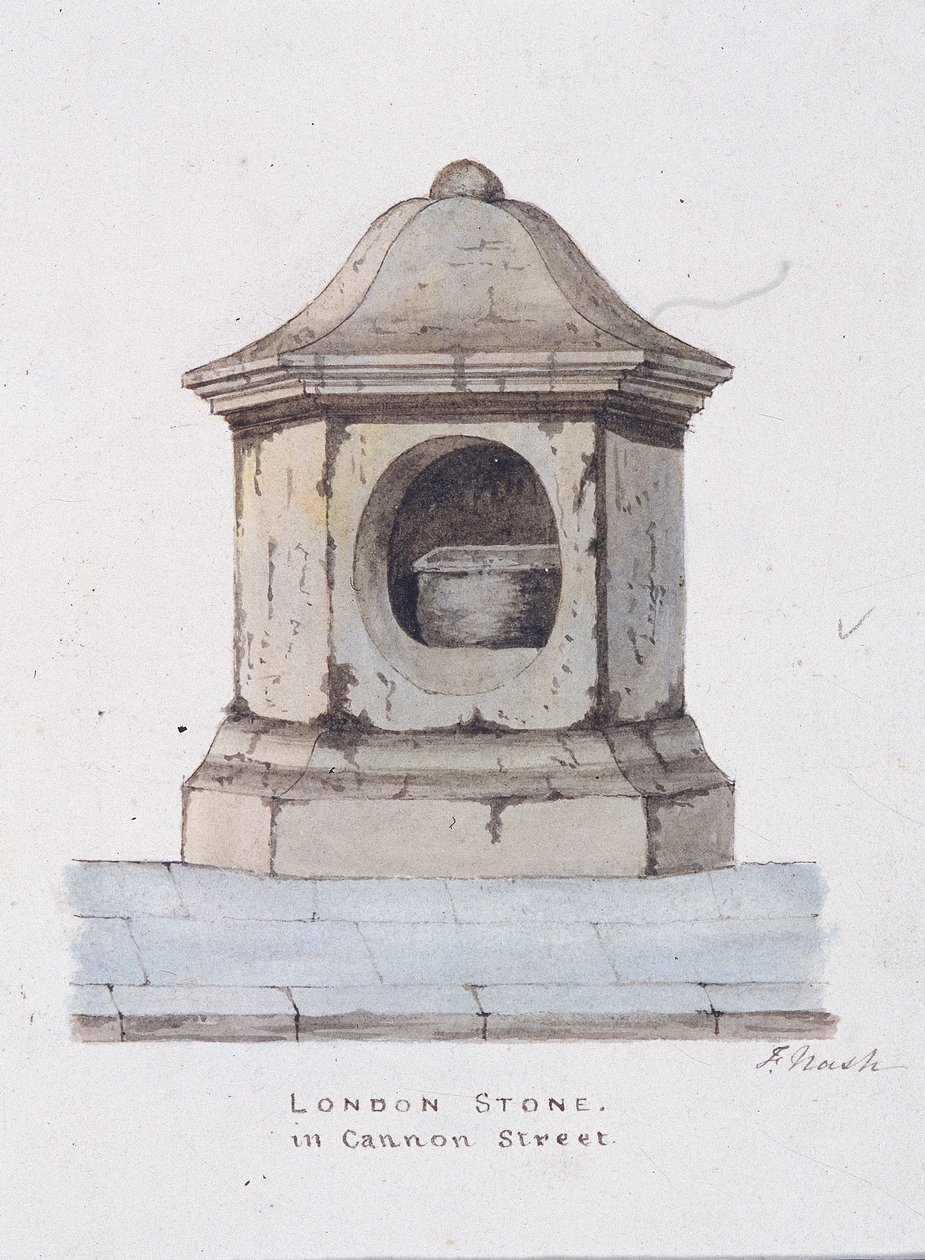 لندن ستون ، شارع كانون ، لندن ، c1816 بواسطة فريدريك ناش
