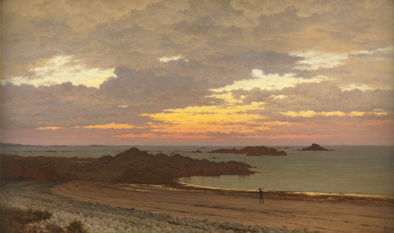 مساء على الساحل ، 1887 بواسطة فريدريك ويليام ماير
