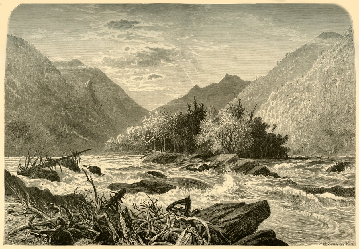 "جزيرة الجبل" ، 1872. بواسطة فريدريك وليام كوارتلي