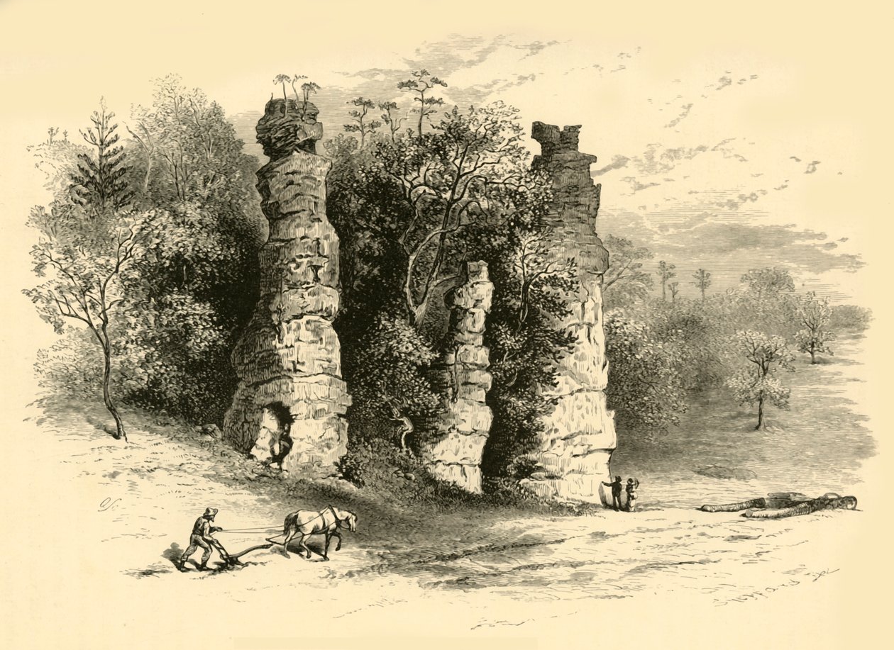 "الأبراج الطبيعية" ، 1872. بواسطة فريدريك وليام كوارتلي
