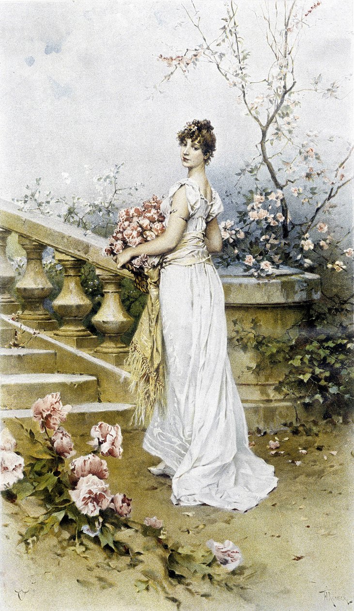 امرأة - حكاية رمزية في أوائل الصيف ، التقويم الذي رسمه Hubert Dys ، رسمه FH Kaemmerer بواسطة فريدريك هندريك كايميرر