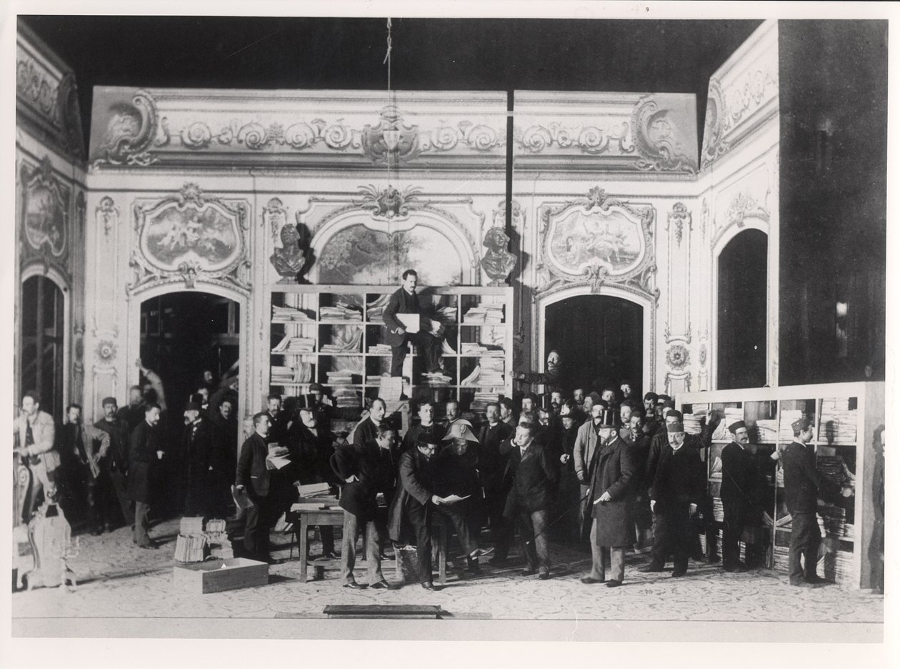بروفة لـ Thermidor بواسطة Victorien Sardou (1831-1908) في 24 يناير بواسطة مصور فرنسي