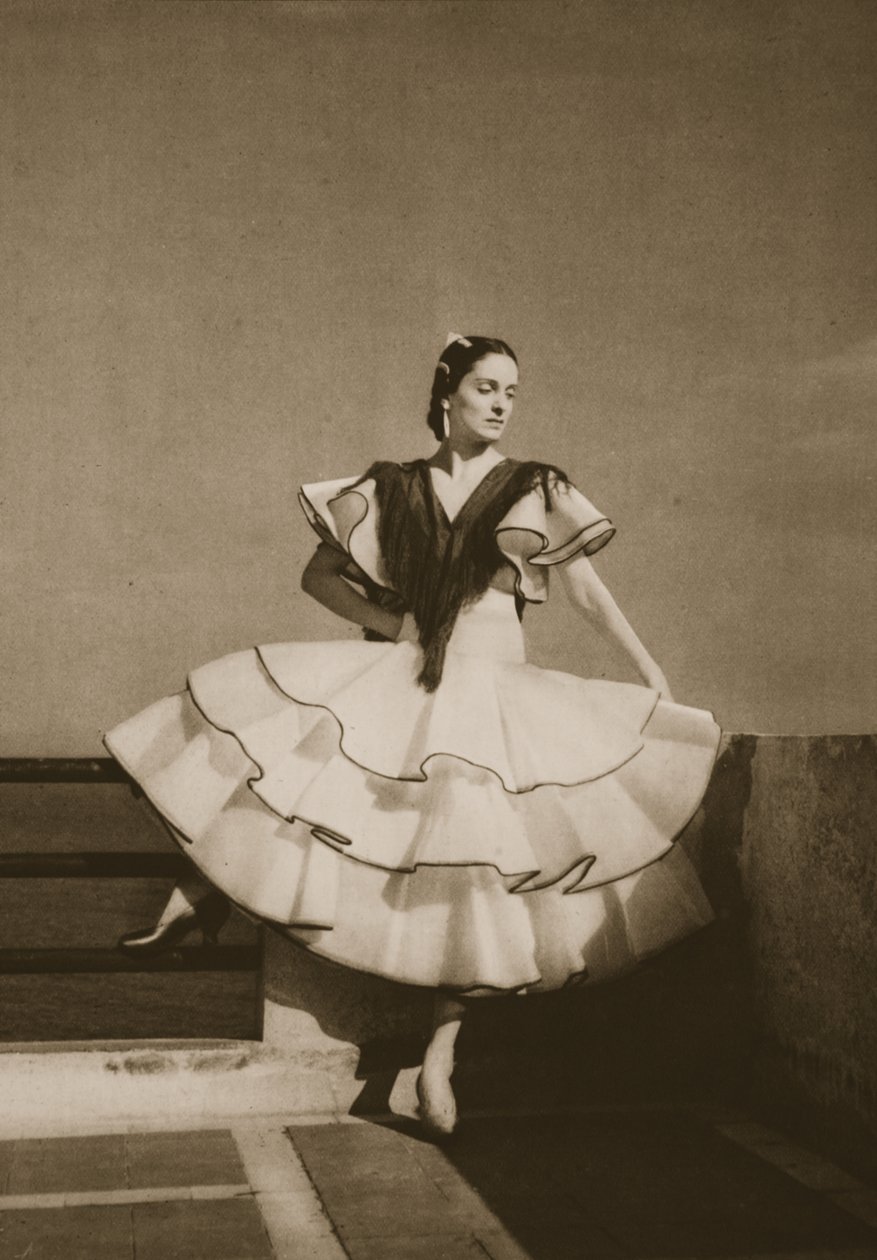آنا ريكاردا ، من Grand Ballet de Monte-Carlo ، 1949 (التصوير الفوتوغرافي) بواسطة مصور فرنسي