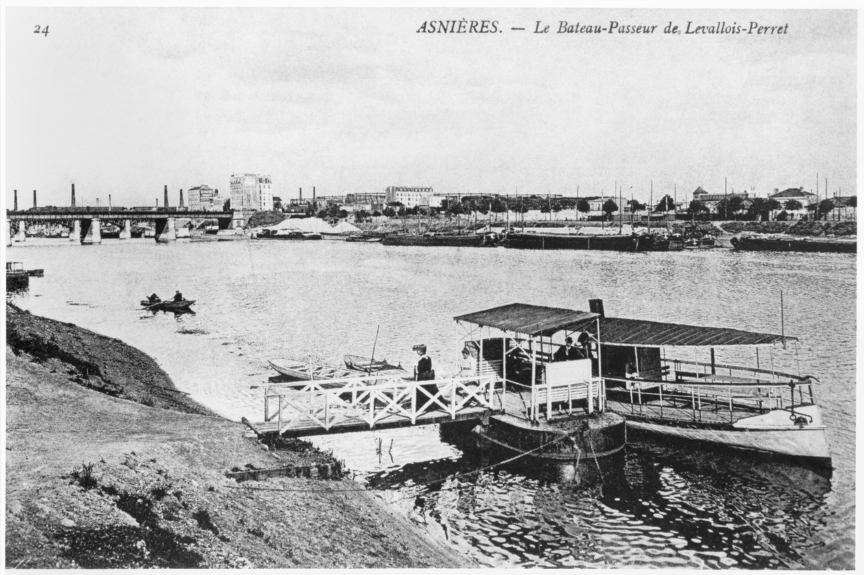 أسنيريس ، العبارة في Levallois-Perret ، c.1900 بواسطة مصور فرنسي