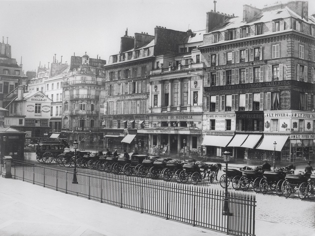 Place de la Bourse، Paris، c.1860-70 بواسطة مصور فرنسي