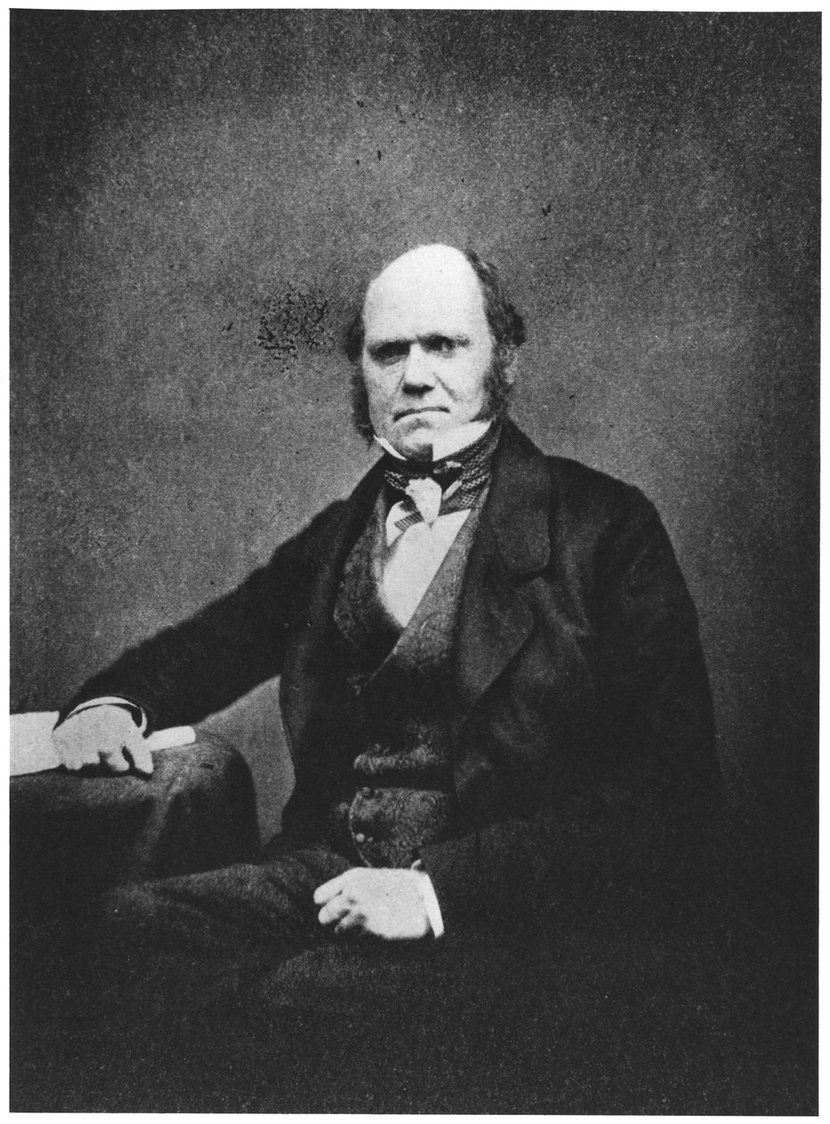 صورة تشارلز داروين (1809-82) بواسطة مصور فرنسي