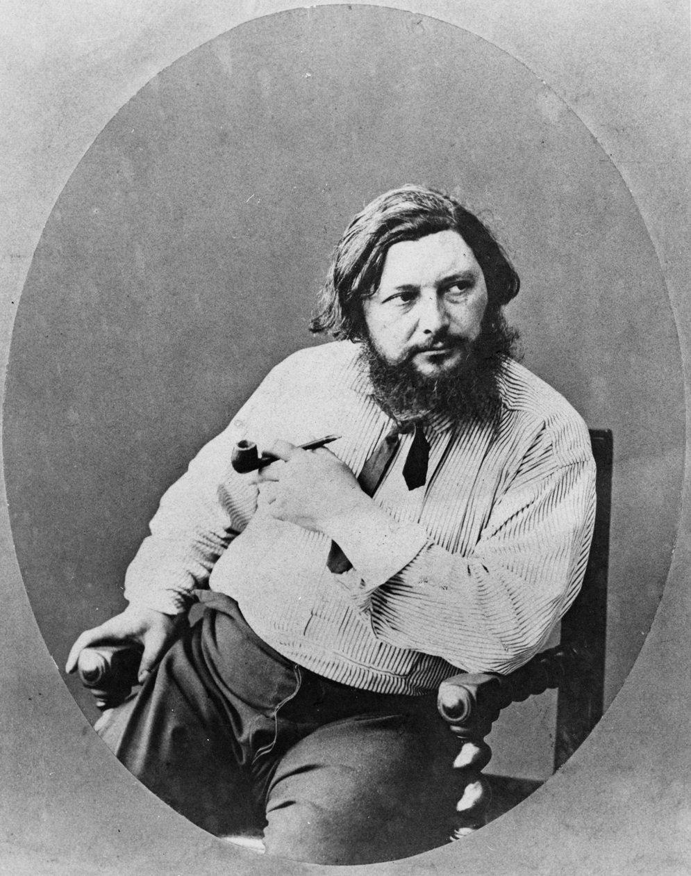 صورة لجوستاف كوربيه ، 1870s بواسطة مصور فرنسي