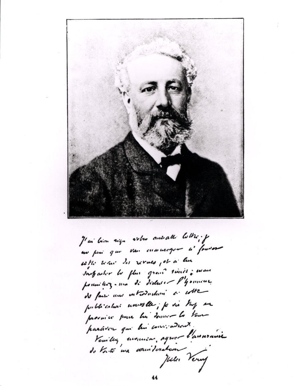 صورة جول فيرن (1828-1905) (وودبريتيبي) بواسطة مصور فرنسي