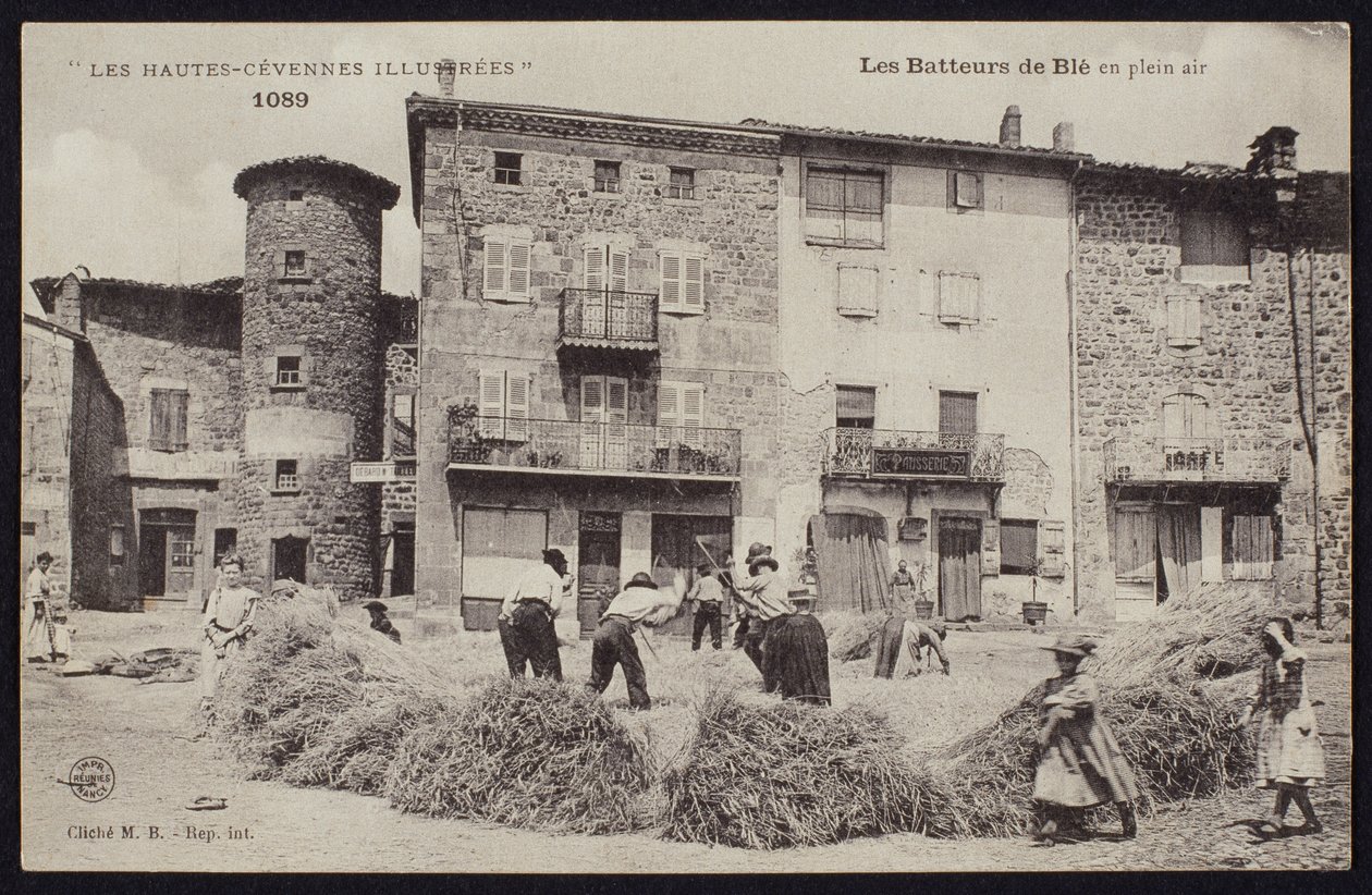بطاقة بريدية تصور عتبات الذرة في Cevennes ، c.1900 بواسطة مصور فرنسي