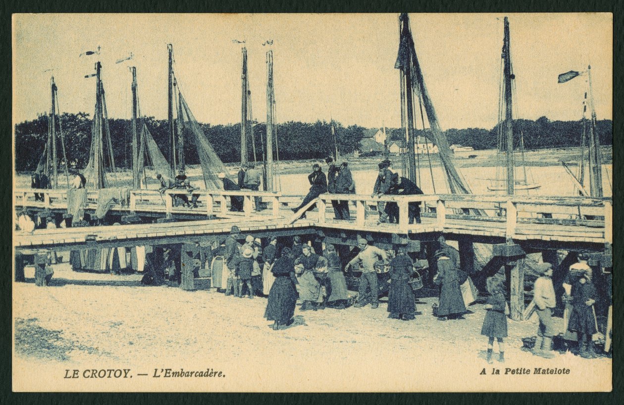 بطاقة بريدية تصور مرحلة الهبوط في لو كروتوي ، c.1900 بواسطة مصور فرنسي
