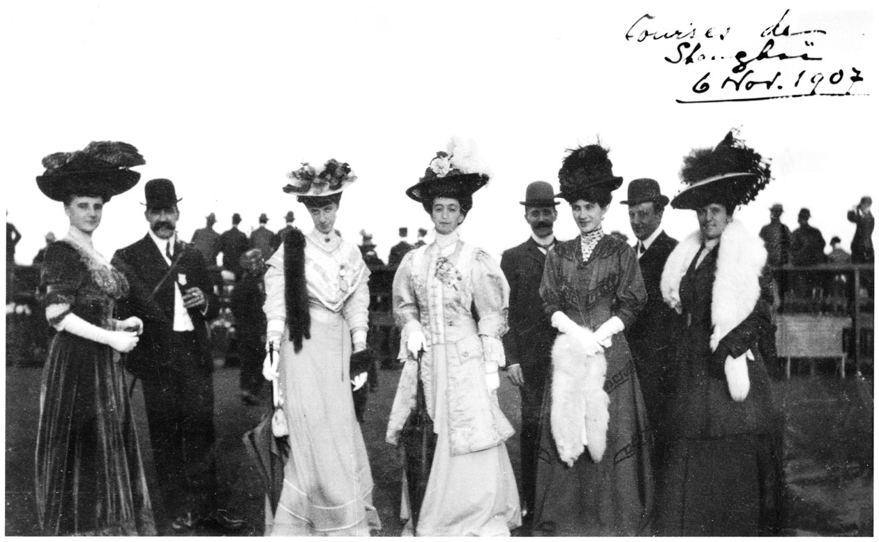 سباقات في شنغهاي ، الصين ، 1907 بواسطة مصور فرنسي