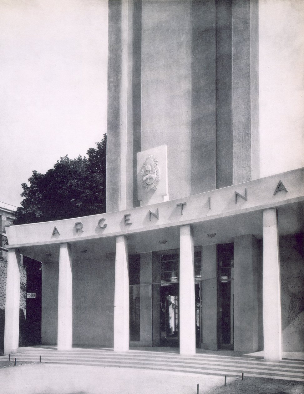 المبنى الأرجنتيني في معرض باريس الدولي ، 1937 بواسطة مصور فرنسي