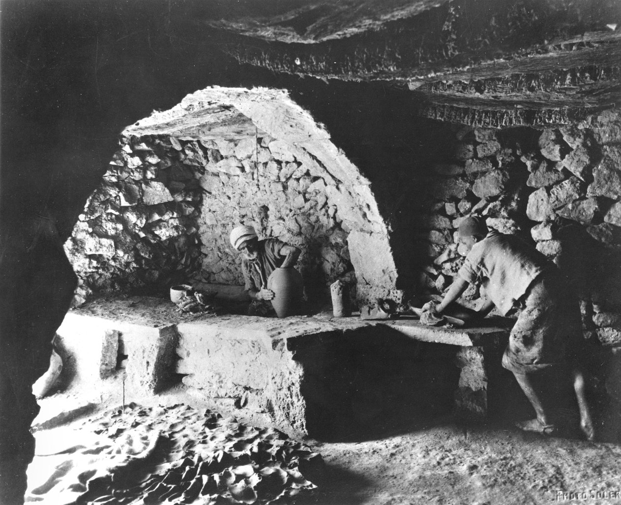 التونسي بوتر ، جزيرة جربة ، حوالي 1900 بواسطة مصور فرنسي