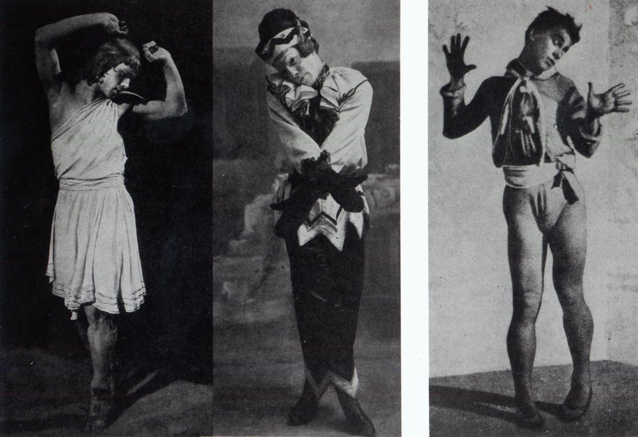 Vaslav Nijinsky في دور Narcisse و Petrouchka و Till Eulenspiegl ، 1911-16 بواسطة مصور فرنسي
